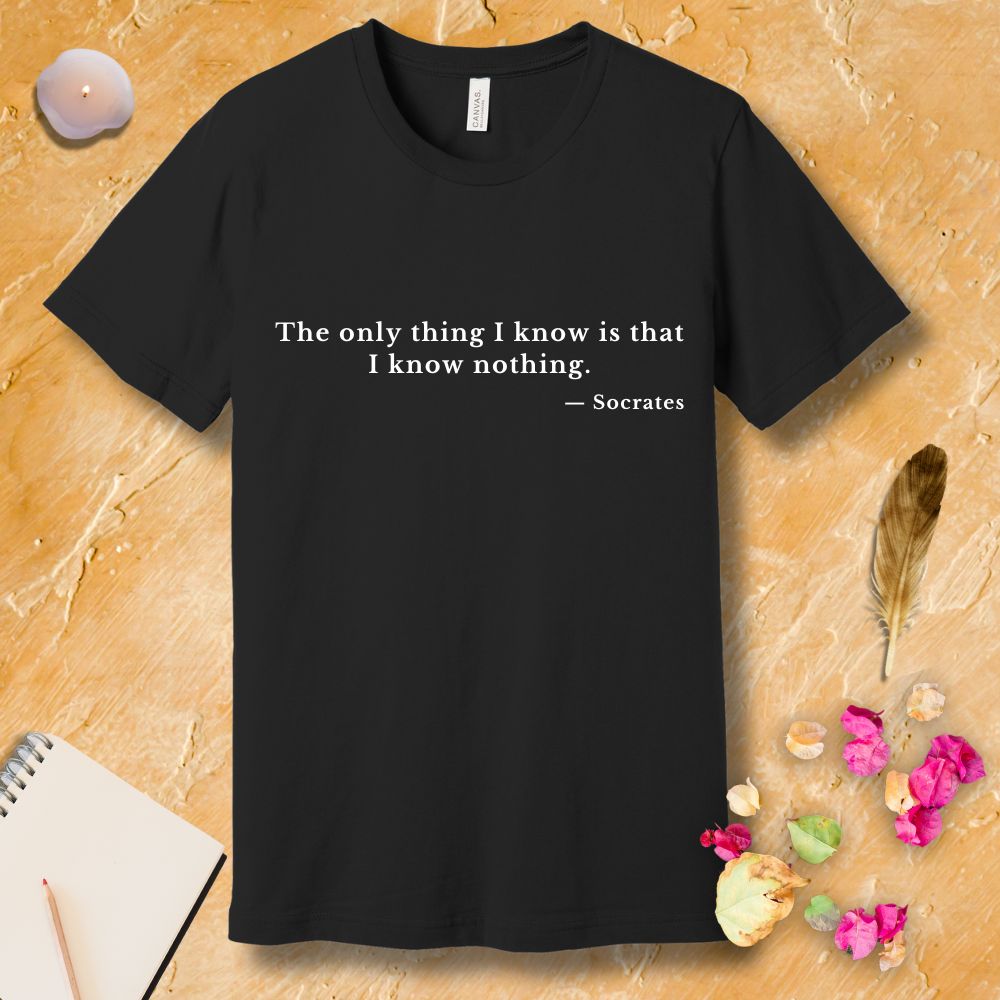 Knowing Nothing -Socrates T-Shirt