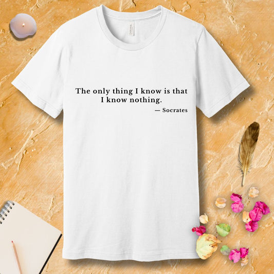 Knowing Nothing -Socrates T-Shirt