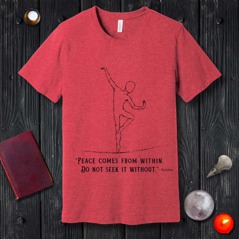 Buddha Quote: Peace Comes From Within T-Shirt