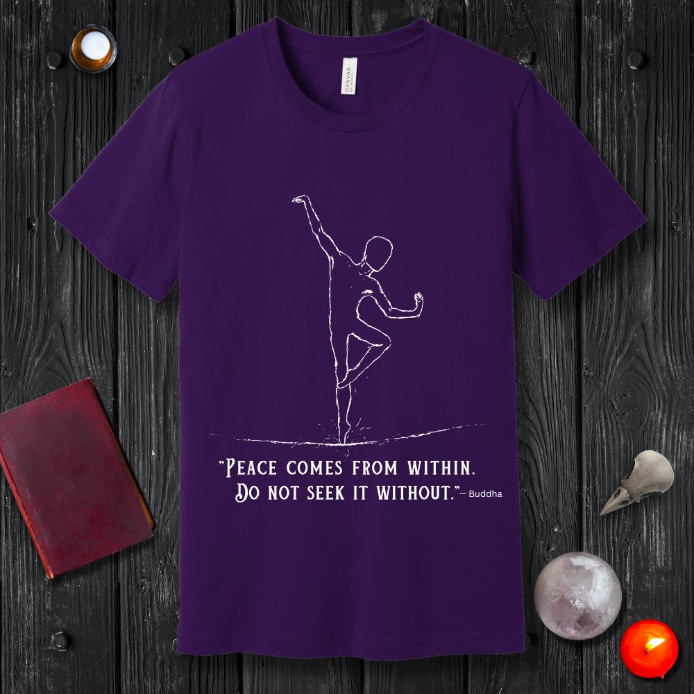 Buddha Quote: Peace Comes From Within T-Shirt