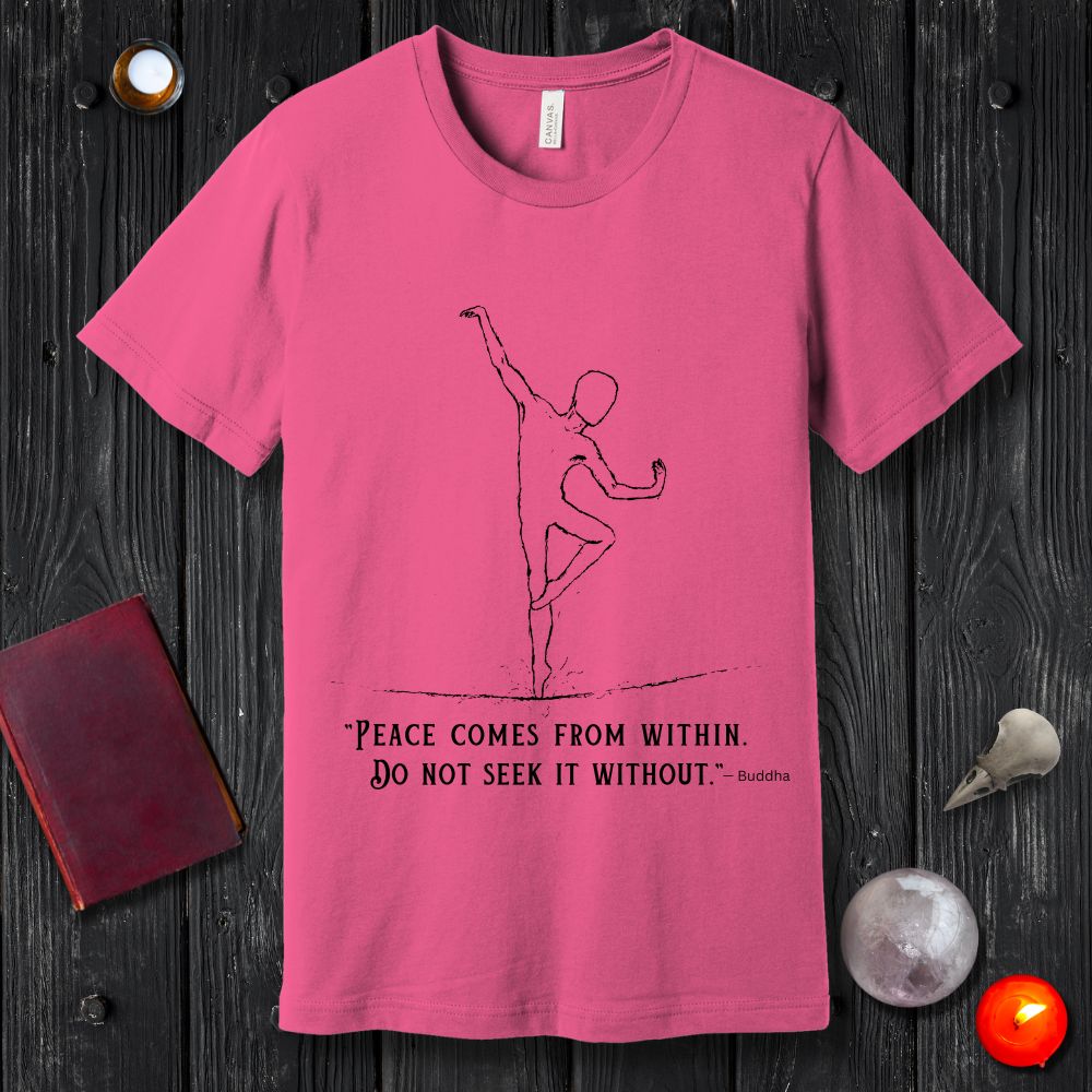 Buddha Quote: Peace Comes From Within T-Shirt